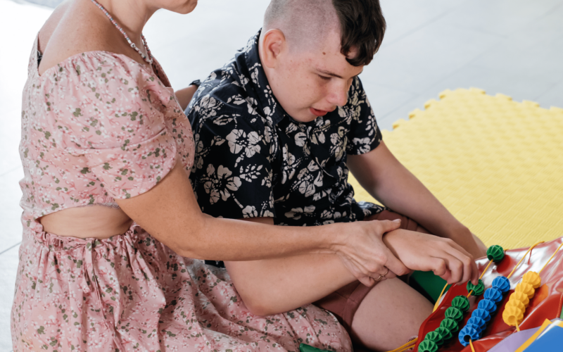 Young boy with Infantile Batten Disease